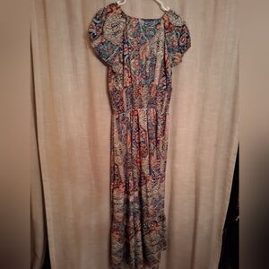 Colorful Paisley Maxi Dress